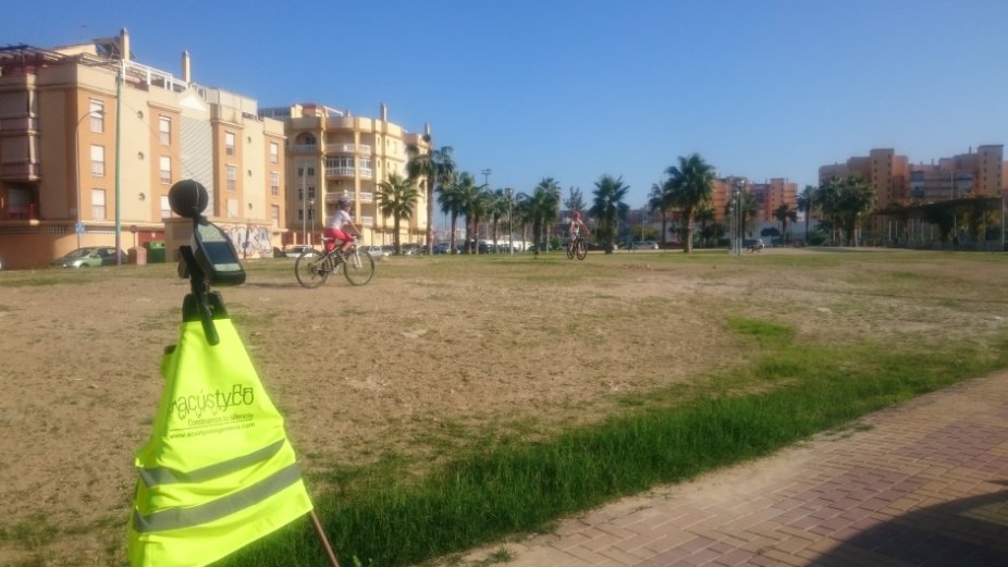 Señalizando posición de medida #ruido #seguridadeneltrabajo