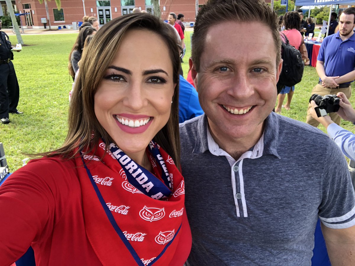 SheliNBC6's tweet photo. The last day of #nbc6collegeweek takes us to @FloridaAtlantic Davie campus. Double duty... cause itβs also the NBC 6 Cafe! See you at 11am... https://t.co/tClV4d663B