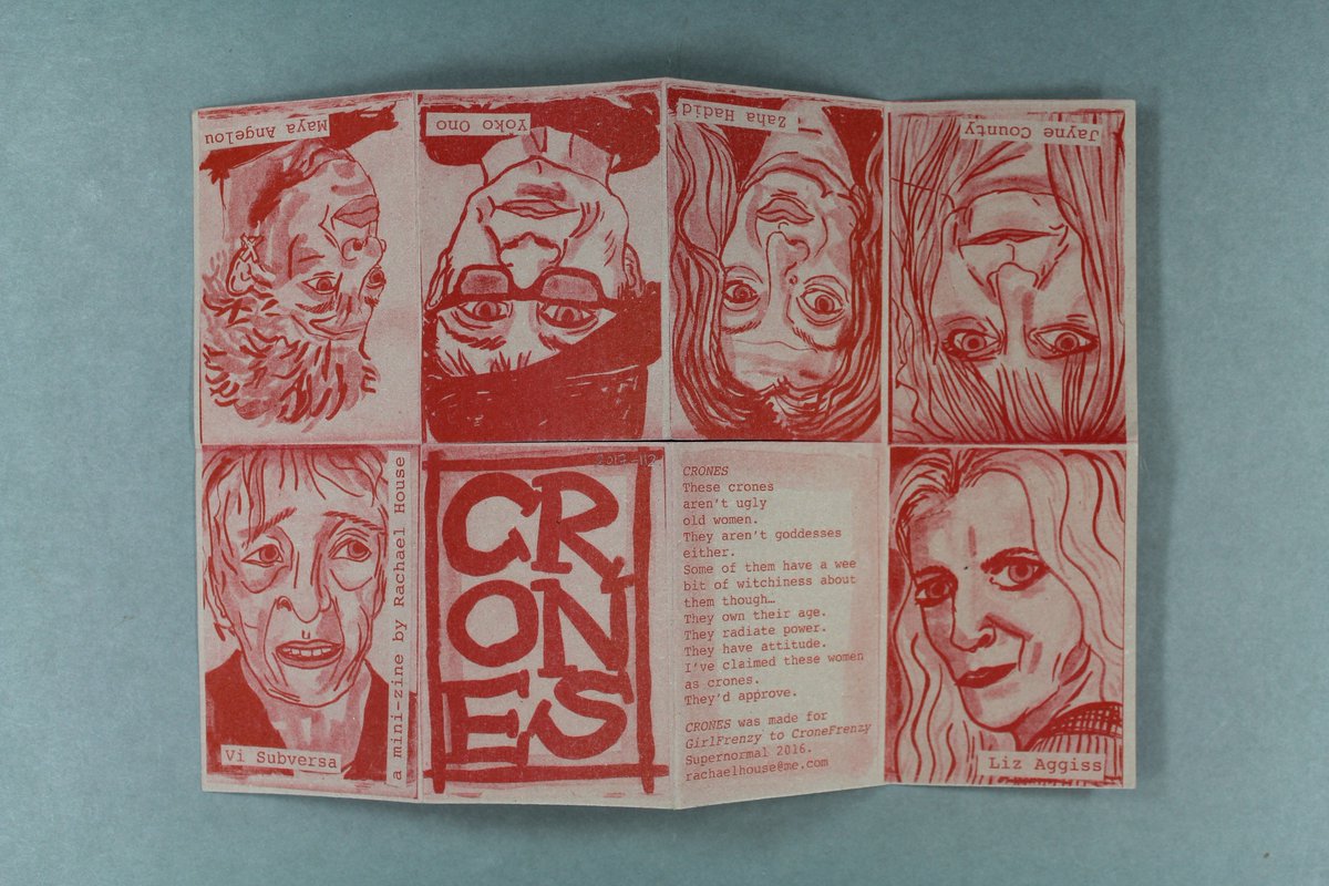womenslibrary's tweet image. Object 12

Crones, a zine by Rachael House, 2016.

Do you have any memories, emotions or stories to share in response to this object?

#DecodingInequality