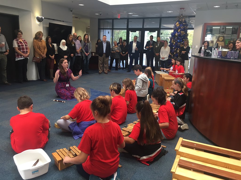 Thank you Ms. Tietz and the <a href="/BayEaglesSoar/">Bay Elementary</a> Choir and Orff students for the wonderful performance! We’re grateful for the support of <a href="/ccisd_ef/">CCEF</a>  for a grant that made it possible to purchase several of these instruments! 🌟🎶🌟