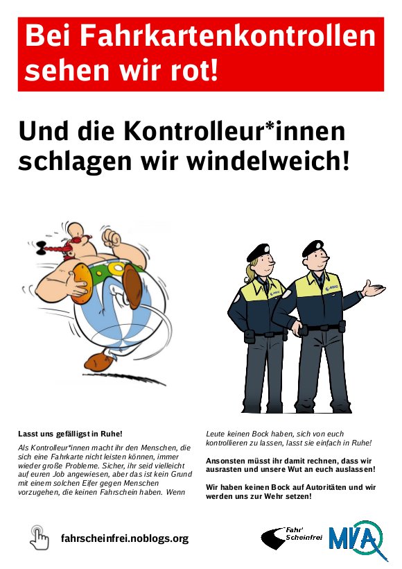 l_anarchistin's tweet photo. #fahrscheinfrei: In #München haben Aktivist*innen der Kampagne Fahr' Scheinfrei eine neue Plakatserie veröffentlicht. Die Plakate hingen heute morgen wohl an zahlreichen Haltestellen von Bus und Tram im Münchner Stadtgebiet. Quelle: https://t.co/Q1fmBYoeey https://t.co/zHaDe5l5ai