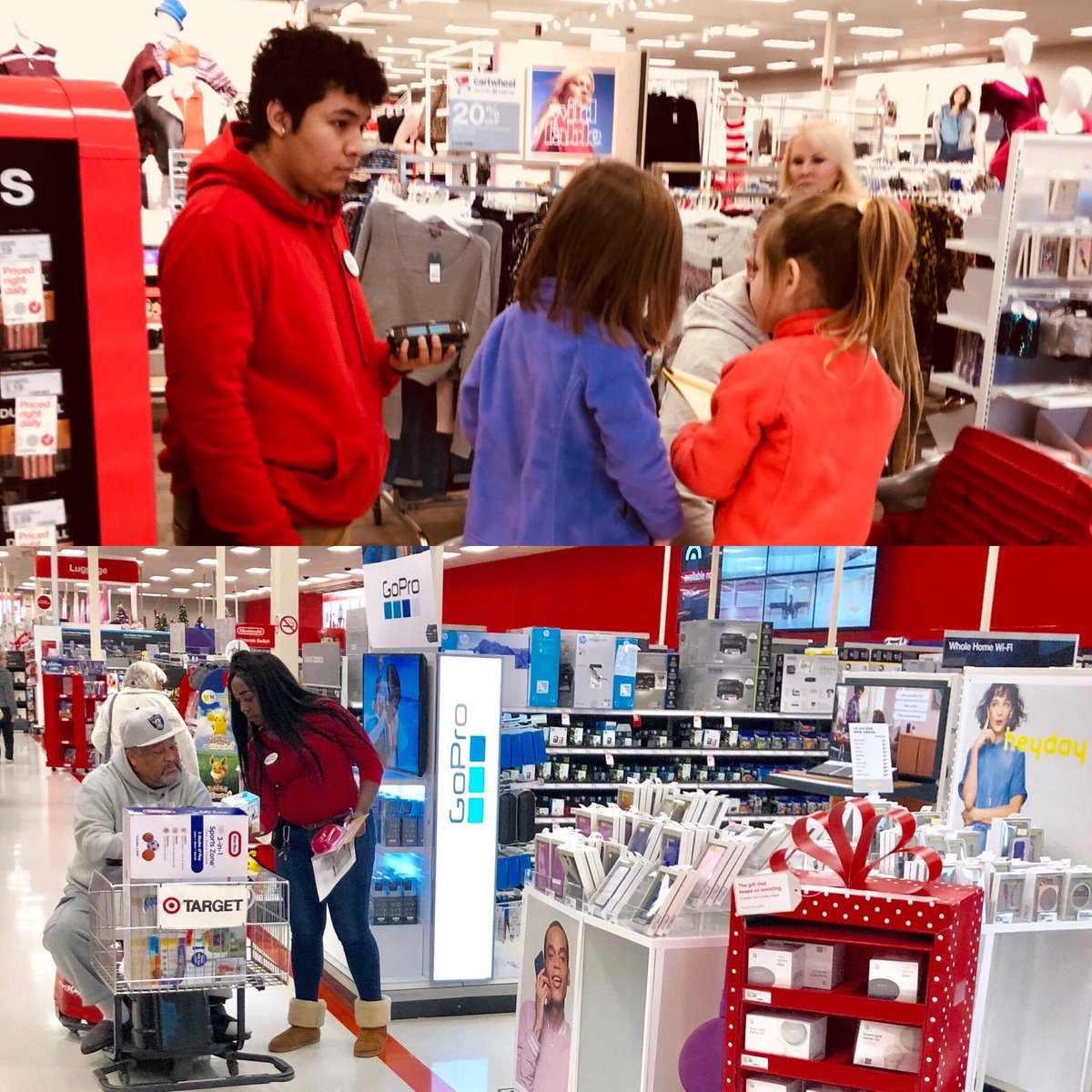 ETL Azelia leads by example driving sales &amp; adding to the basket followed by Christian busting through the line. We are all about service, sales &amp; the experience at T1279. #bringusyourchristmaslist #Holidaydomination <a href="/Nickiaj07/">Nicki Anne</a> <a href="/jamaal_edwards/">Jamaal Edwards</a> <a href="/kolbcourtney/">Courtney Woodruff</a> <a href="/sarahita77/">Sarah Schneider</a> <a href="/dhughley1/">Donald Hughley</a>