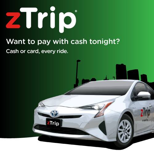 Need a ride? Download the zTrip app today. zTrip.com