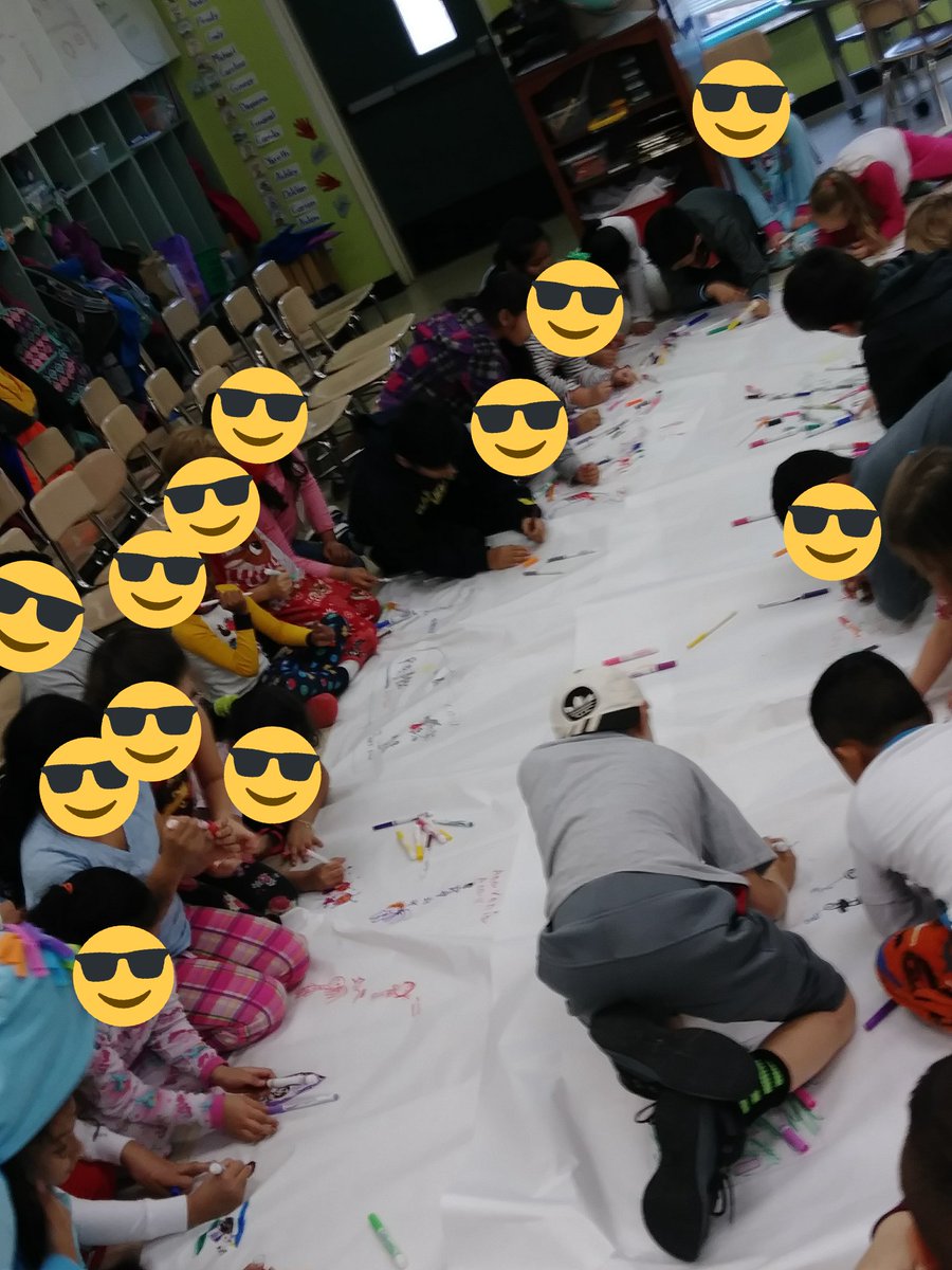 shannon_puglisi's tweet photo. Learning about #otherpeoplematter today with our 3rd grade buddies. @BaileywickWCPSS @Gilbert3rd_BES https://t.co/Yas5nVrlrf