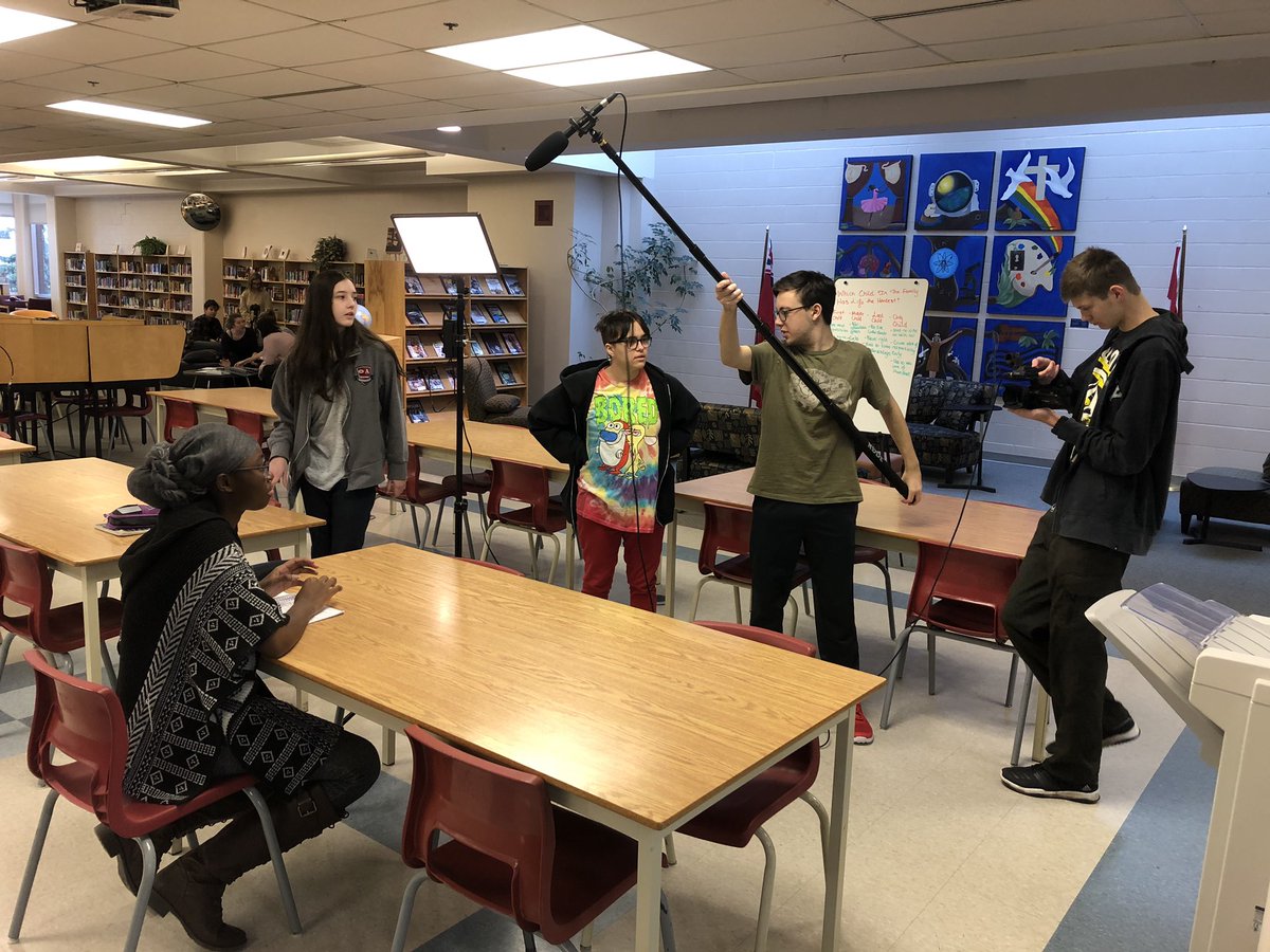 deb_lawlor's tweet image. Amazing learning opportunities for @StPeterOCSB #ocsbSHSM Arts students doing film, editing and performance certifications with alumni  Arturo Perez now working in the film industry in LA! #beInnovative #learningPartnerships