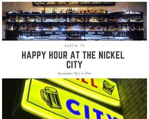 TexasSVA's tweet image. Join us @NickelCity today for our Friday Happy Hour! #utsva #studentvets #atx #goodtimes