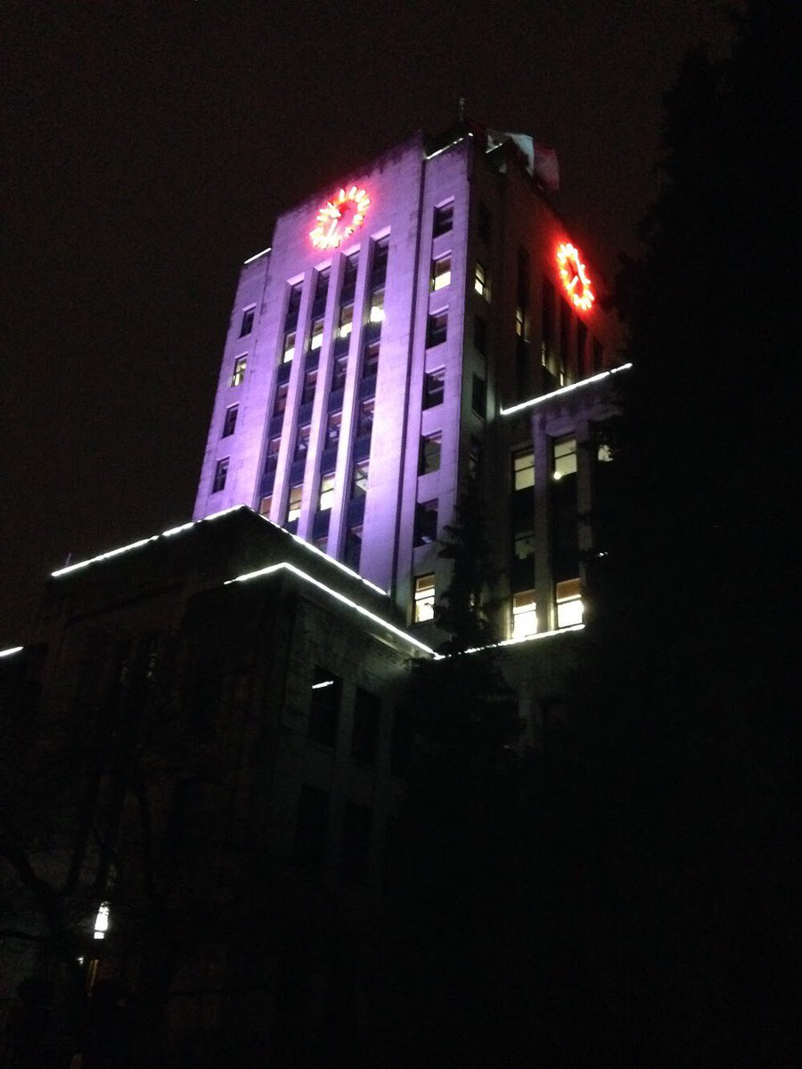 Did you know that 3,500 Canadians were diagnosed with stomach cancer in 2017? Watch for City Hall, and other landmarks in Vancouver, to light up in periwinkle blue this evening at sunset in honour of those impacted by this disease. #StomachCancerAwareness @MyGutfeelingca