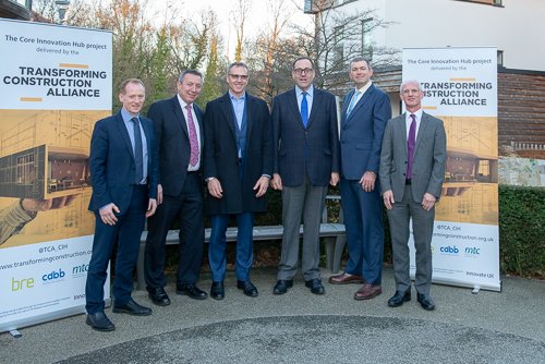CIH_HUB's tweet photo. Business &amp; Industry Minister @Richard4Watford announces new #CoreInnovationHub to be delivered by Transforming Construction Alliance @BRE_Group Watford #transformingconstruction #industrialstrategy #ISCF https://t.co/TIgTKzPeBJ @CambridgeCDBB @the_MTC_org https://t.co/9jic4XbL2j https://t.co/rwxhEatdZM