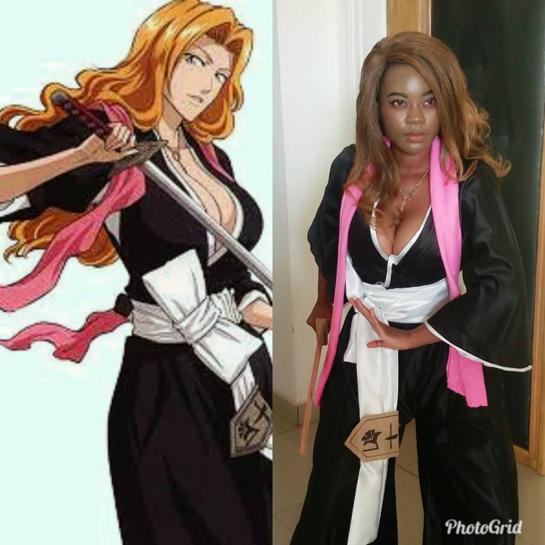 EuniceDjuikam's tweet photo. Donc #cosplay aujourd'hui au #MboaBD2018
Vous dites que quoiii?
Bref... Venez demain à la finale.
#Bleach
#COSPLAY237 #cosplayingwhileblack
#cosplayers
#blackcosplay https://t.co/p5Ja29NB2M
