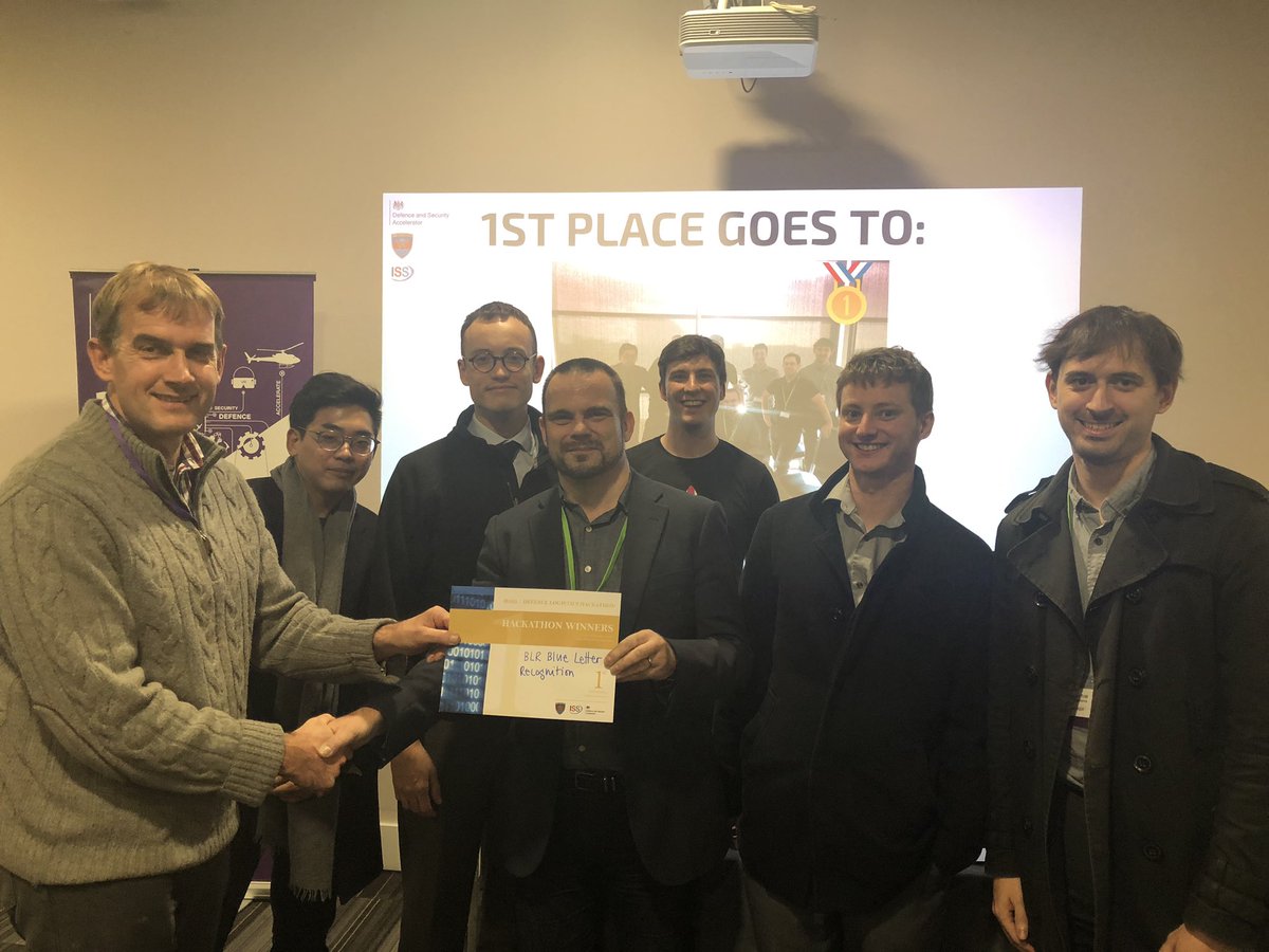 BeMyAppEMEA's tweet photo. Huge congratulations to 1st Place winners BLR Blue Letter Recognition! @DASAccelerator #dasahack #HackHercules https://t.co/KKURs4ve0q