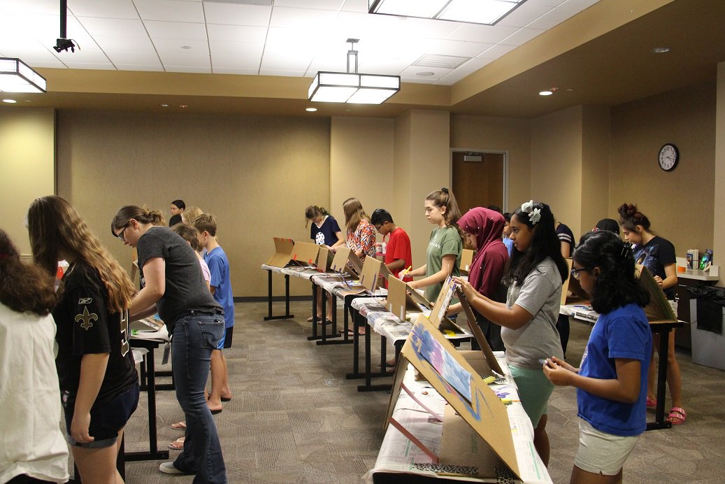 CityOfMcKinney's tweet photo. The McKinney Public Library System had 9,181 new library cards, that is approximately 1 every 20 minutes the library was open throughout the year (fiscal year 2017-2018).
(Photo taken at the Bob Ross Painting class)
#DidYouKnow #DYK #LibraryStats #McKinneyLibrary https://t.co/XvtZMBVUVI