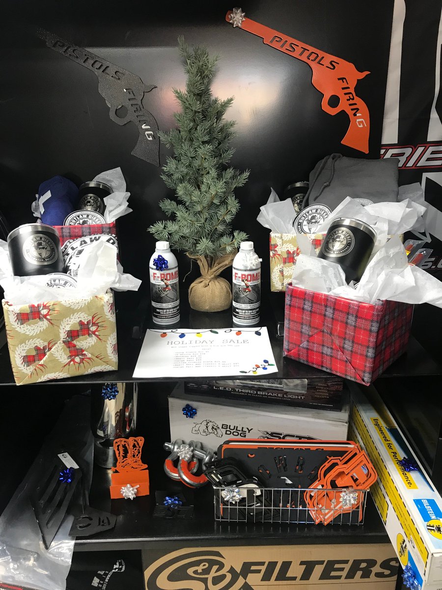 OutlawDieselLLC's tweet photo. Check out our Holiday Sale going on now! 🎄🎅

👉 Half price items, t-shirts, gift boxes and MORE! https://t.co/NV0kJJ5chT