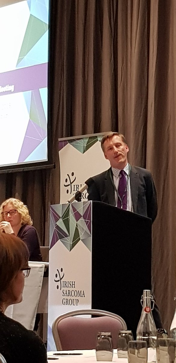 ScheryllAlken's tweet photo. Dr Jerome Coffey @hseNCCP finishes the meeting with a talk on a the National Cancer Strategy, closing a great 5th #IrishSarcomaGroup Meeting 2018 https://t.co/qfZ03N6orN
