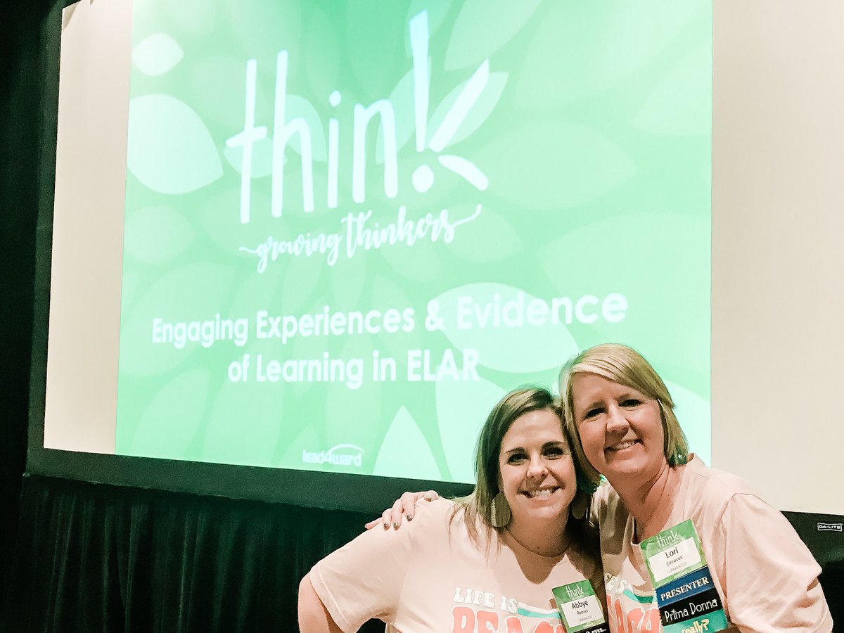 Elar_LubbockISD's tweet photo. Let’s do this, Think! @lead4ward #learn2018 https://t.co/6afZCoR1pF