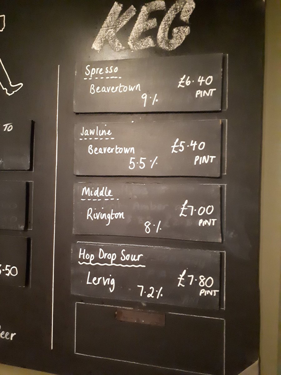 BunburysBeer's tweet photo. All change on the keg lines. This really is a great line up. @BeavertownBeer @rivingtonbrewco @LervigBeer https://t.co/3YjzFvSkep