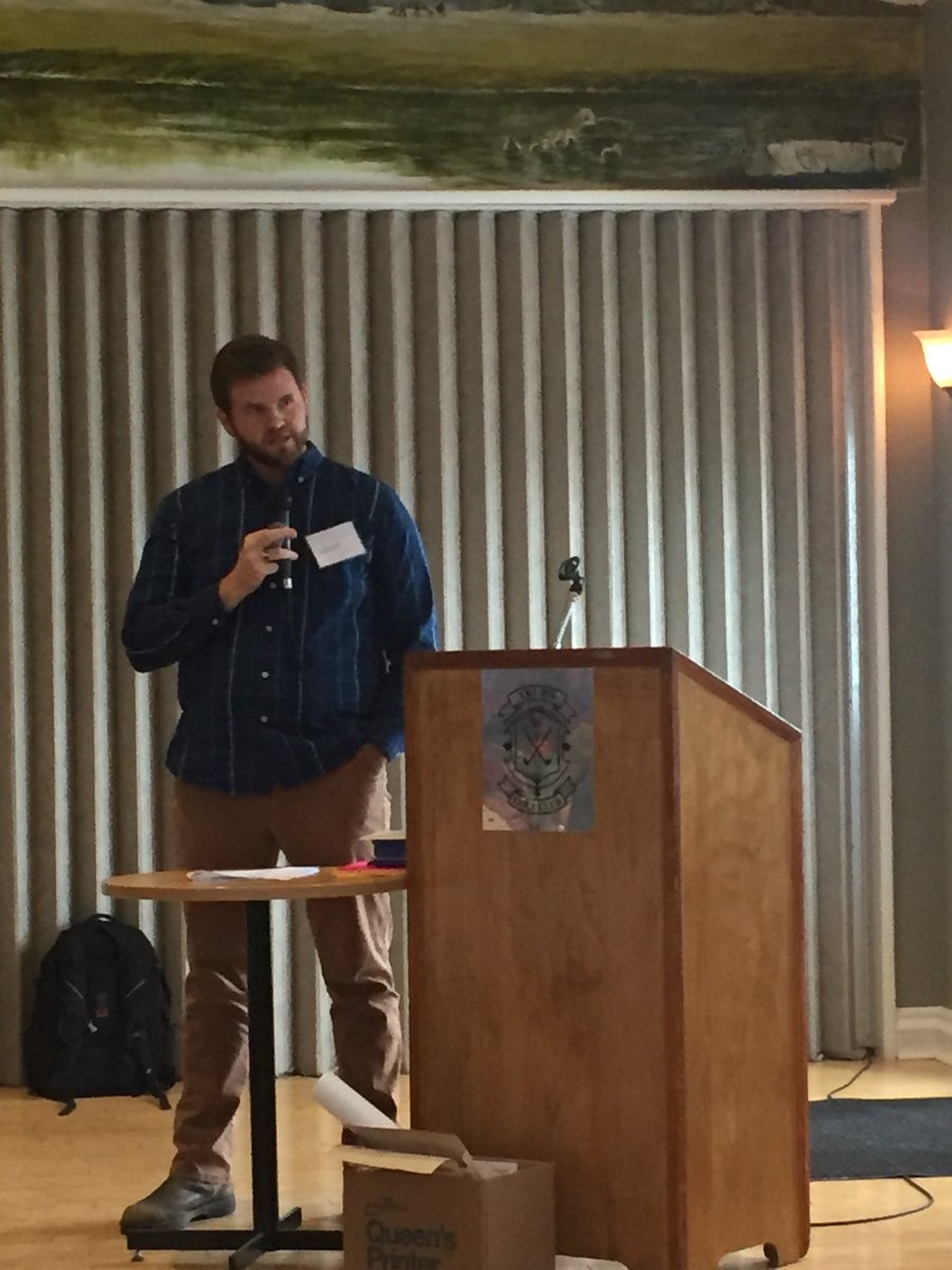 gunn_rae's tweet photo. Listening to Jeff share details of their Walk with a Doc program in Guysborough with physical activity practitioners from across NS. @modgrec @NS_CCH @NSHAeastern https://t.co/xG4uDLJsV5