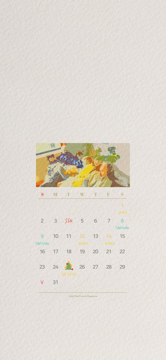 BTSorbit's tweet photo. 12월 달력 배경화면🎄 @BTS_twt https://t.co/ONE9dPIQ7E