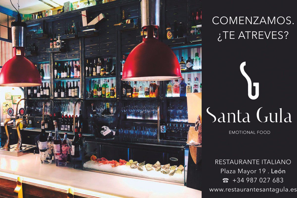 SantaGulaLeon's tweet photo. Hoy es #VIERNES !!! no dejes de pasar por Santa Gula León !!!
#santagulaleon Gastronomía Leonesa #vinos #tapasleon #resturanteitaliano #pasta Barrio Húmedo - León @ileoncom https://t.co/ABsE2Fufsd