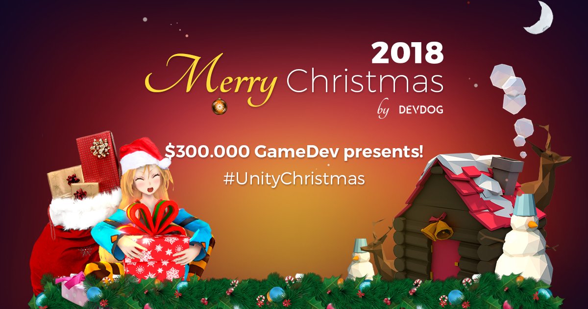 Our #gamedev 🎄Christmas Event 🎄 is back - this year with $300,000 in #unity3d prizes! 🎁
Signup here ▶️ christmas.devdog.io
(hint: there's a $45 gift for everyone! 😉)
Retweet to share with your colleagues, friends, and family 🎅
