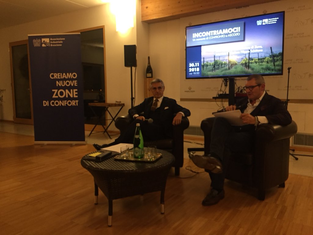 lancellotti65's tweet photo. Stimolante incontro della zona #iseo e @Franciacorta di @AibBrescia nelle sale di Barone Pizzini a Provaglio D’Iseo. @lucafontana66 e @schitto a confronto sui temi associativi e confindustriali. Con apprezzata leggerezza. https://t.co/p5QdYs03e6