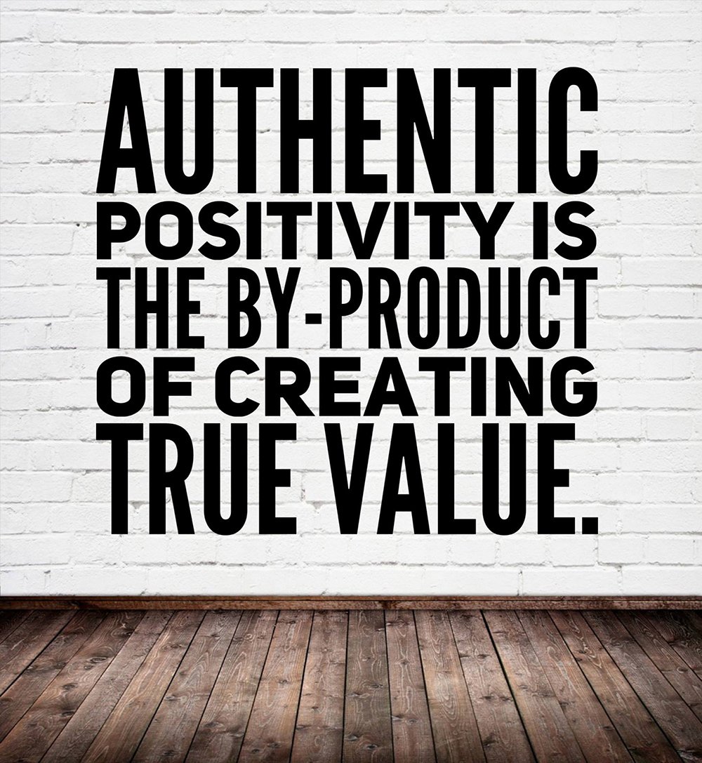 It's hard to be negative when you're creating value and changing the lives of those around you. Learn more: drrandyross.com #relationomics