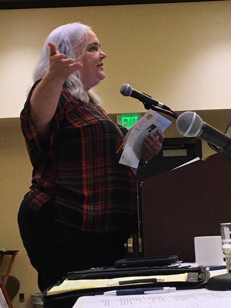 GaryASmithMD's tweet photo. Nancy Cowles speaking about the work of Kids in Danger to prevent child injury associated with consumer products at the Midwest Injury Prevention Alliance conference. #MIPA2018 @CDCInjury @kidsindanger https://t.co/niYtVdBykJ
