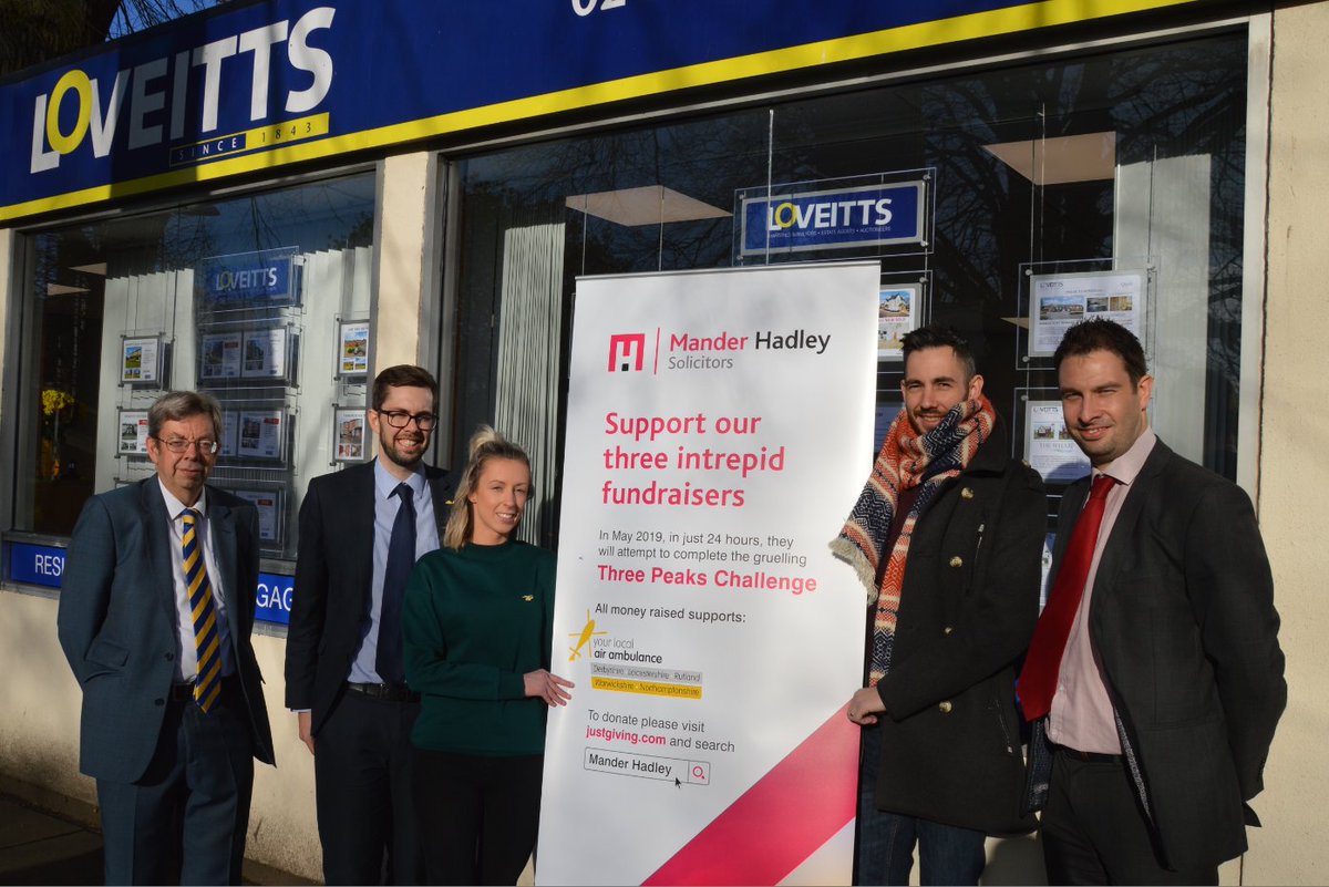 We are very proud to be sponsoring @ManderHadleyLtd on their #threepeakschallenge 
Here are the Loveitts Directors, Peter Rosier &amp; Paul Barnes with the Mander Hadley team.
Find out more about the #MH3Peaks journey: ow.ly/qaC430mLx7g pic.x.com/VpfiqsSl3m
