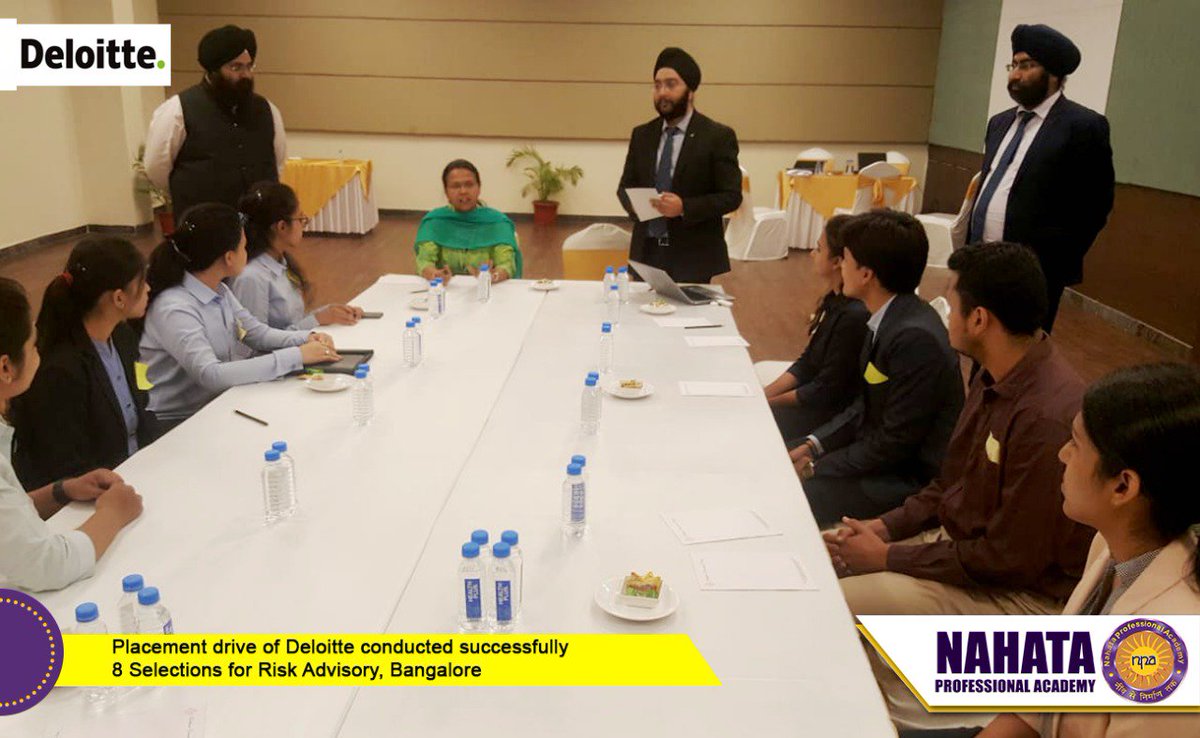 NPAIndia's tweet photo. #PlacementUpdate #Deloitte Placement drive of Deloitte conducted successfully 8 Selections for Risk Advisory, Bangalore https://t.co/EU08CCPxbt