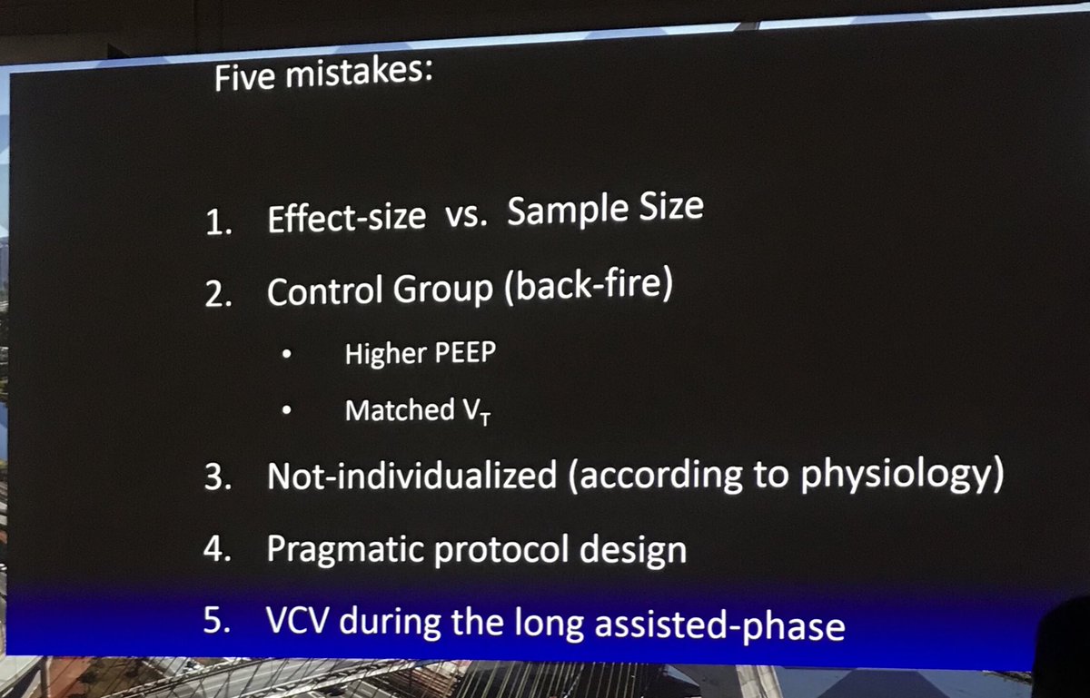 FilipeAmado1's tweet photo. Prof. Marcelo Amato, #ART Investigator, emphasizes 5 weakness about the #ART protocol. The use of VCV during the assisted phase increased double-triggering.#CBMI2018 #AMIB @AMIB_oficial https://t.co/0EmiutlhZy