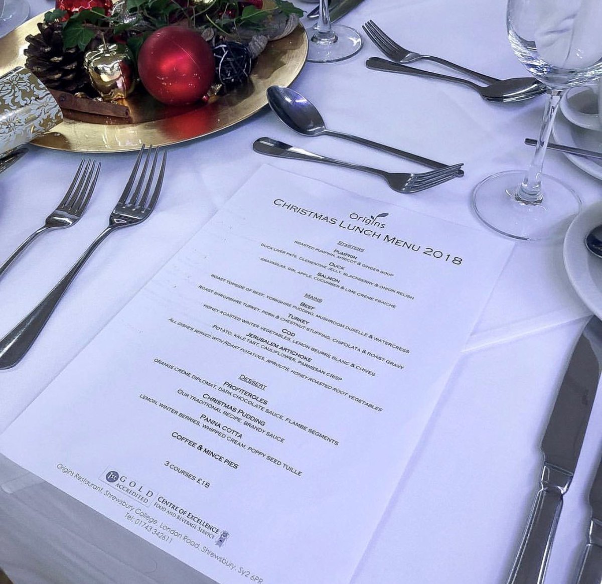 Come to Origins for our Christmas menu
A perfect place for your Christmas celebration 
#ChristmasIsComing #origins #ChristmasCountdown #ChristmasStartsNow