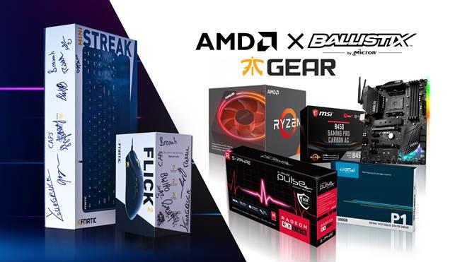 AMDGaming's tweet photo. We’ve partnered with @FNATICGEAR and @ballistixgaming to give you a shot at some epic prizes! Enter now for your chance at a set of gear signed by the @FNATIC, a Ryzen 7 2700X, Crucial P1 NVME SSD, and more. https://t.co/Gv64NuFWhU https://t.co/nh1dovRFk6