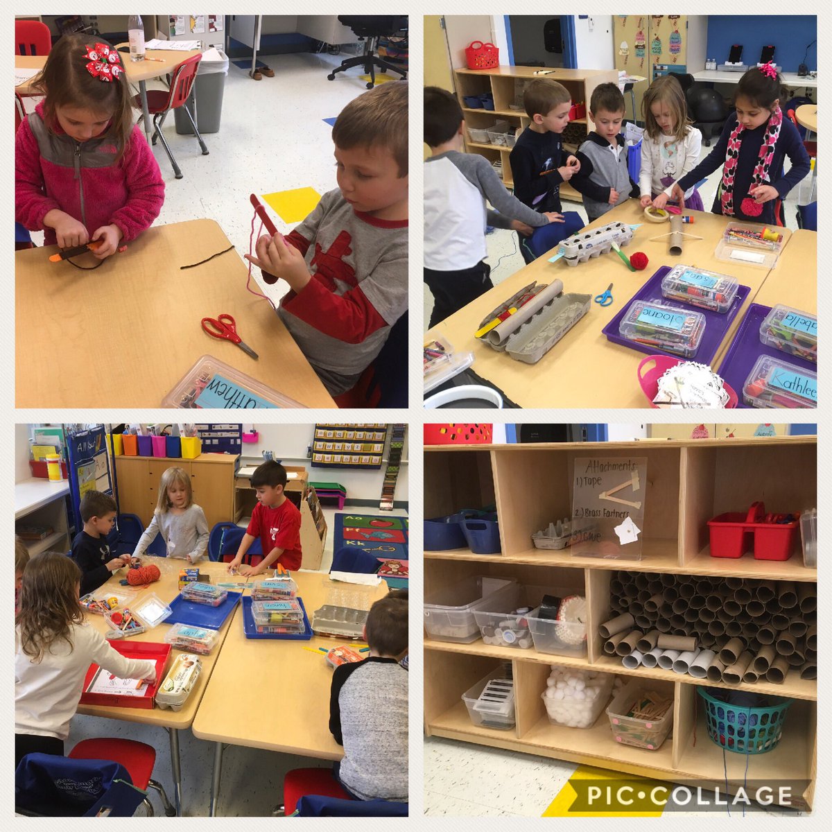 MrsWileyAPC's tweet image. After learning about all the different forms of attachment the making center is finally open! #makers #maketolearn #collaboration