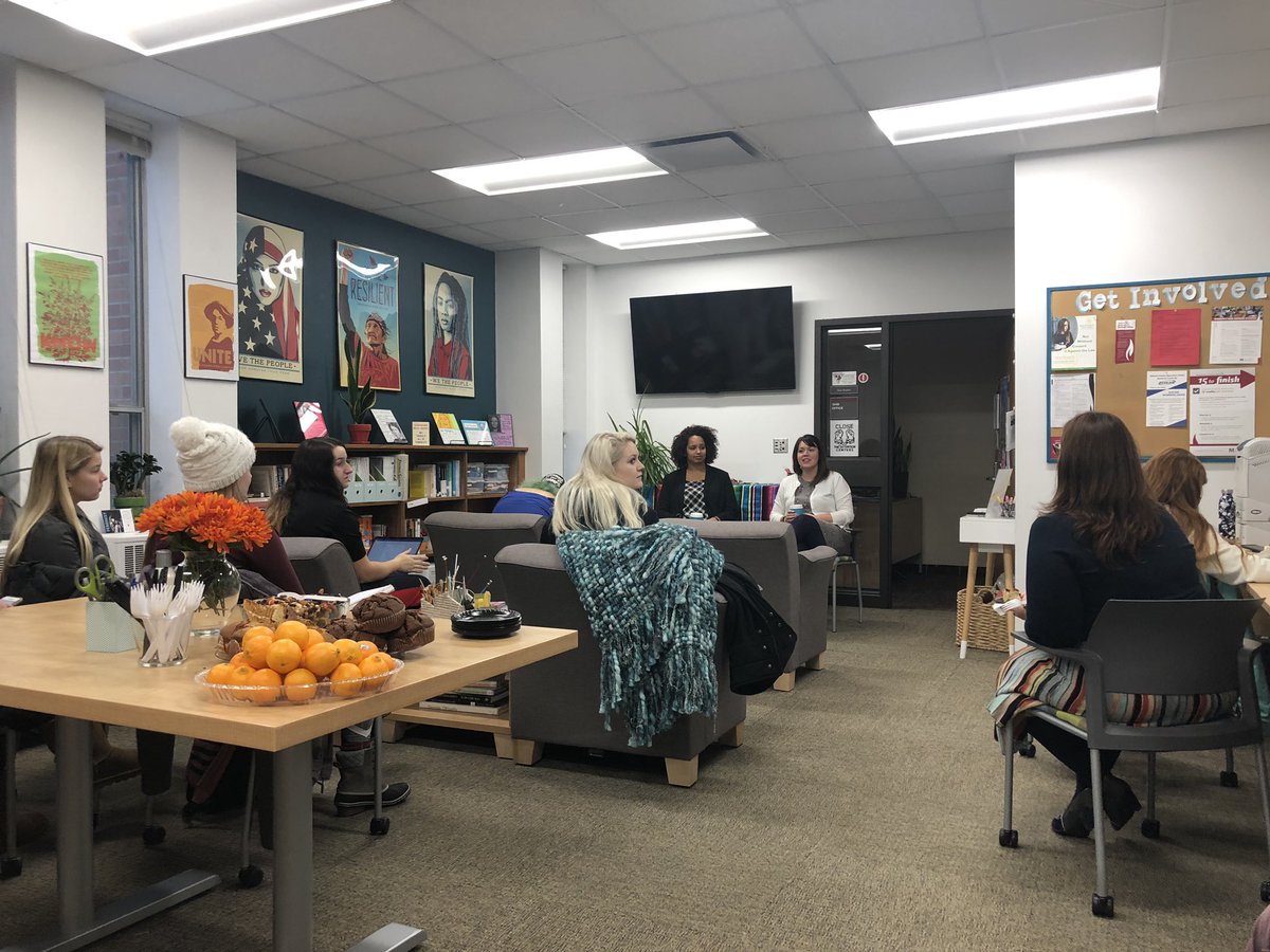 Always good to have MSUM alumni joining us for our WGS colloquium. With <a href="/LexiByler/">Lexi Byler</a> and Katie Kottenbrock #feministdragons