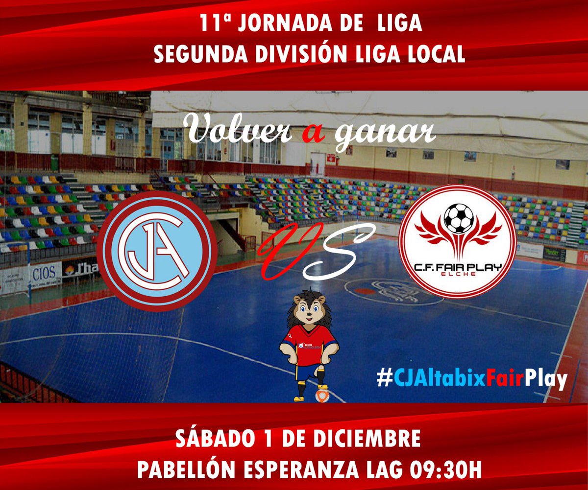Mañana tenemos un partido muy importante en la @elchefutbolsala frente a uno de los rivales más complicados de la categoría <a href="/CJALTABIX/">BARCALASPARRA/BREAKINGBURGER/CJ.ALTABIX</a>. Sin duda, tocará luchar y sufrir mucho si queremos sacar los tres puntos adelante
#VamosFairPlay #Fumisan #TijerasMágicas
