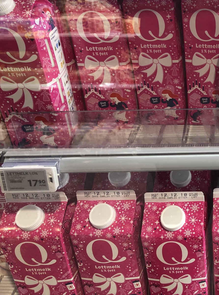 QBentM's tweet photo. Priskupp! 1 l lettmelk kr 17,90 pr l - 1 l cola kr 49,60. Lett valg! Da går jeg for Qlettmelk. 

👏👏👏 til alle dere som denne uken kjøpte, et eller annet, av våre Qprodukter! #godhandel og Quul helg. Hilsen fra Qfolket. https://t.co/xkSugRSLGs