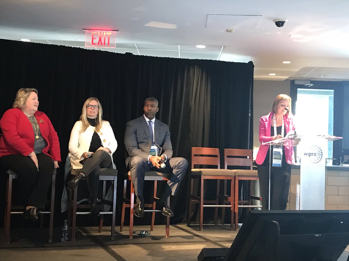 SusanSJTan's tweet photo. Inclusion is good for business panel at #wiprobigbets. Diverse team performs 66% better. But it’s also the right thing to do! How diverse is your company? https://t.co/56iLzO4X4n