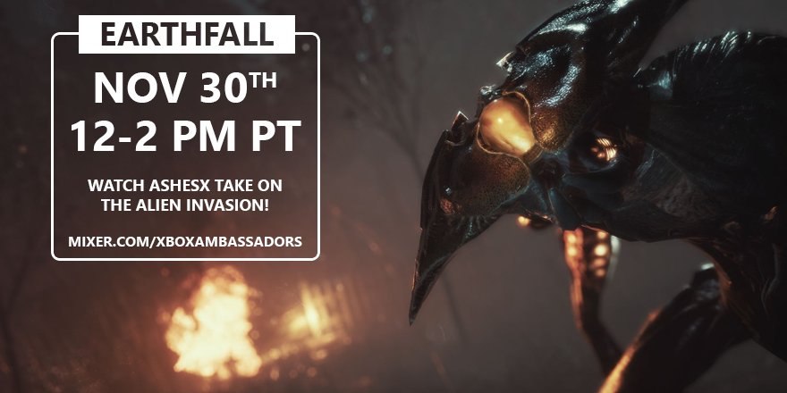 XA_AshesX's tweet image. 🎶 Here comes the ACE in black 🎶JK, I don't have a suit, but join me at mixer.com/xboxambassadors while I play some #Earthfall!
