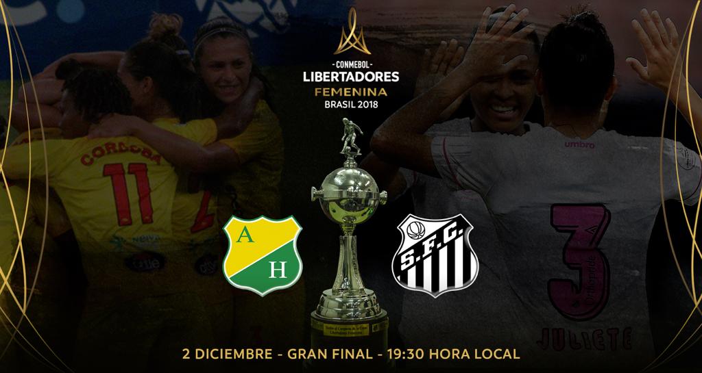 CONMEBOL's tweet photo. Atlético Huila y Santos se enfrentarán por el título de la #LibertadoresFemenina, tras una emocionante definición en las semifinales. 

>> https://t.co/NJkArYwtg4 https://t.co/7J80nUTheT