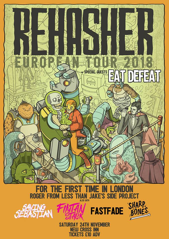 ColinsPRW's tweet image. Gig Review: @BeSharpOfficial present #REHASHER's first ever London show with @EatDefeatUK, @fastfadeband, @Fintanstackband, @SavingSebastian &amp;amp; Sharp Bones at the @NewCrossInn 24/11/18. (Rehasher are @LessThanRAJ from @LessThanJake's other band).

colinspunkrockworld.blogspot.com/2018/11/gig-re…
