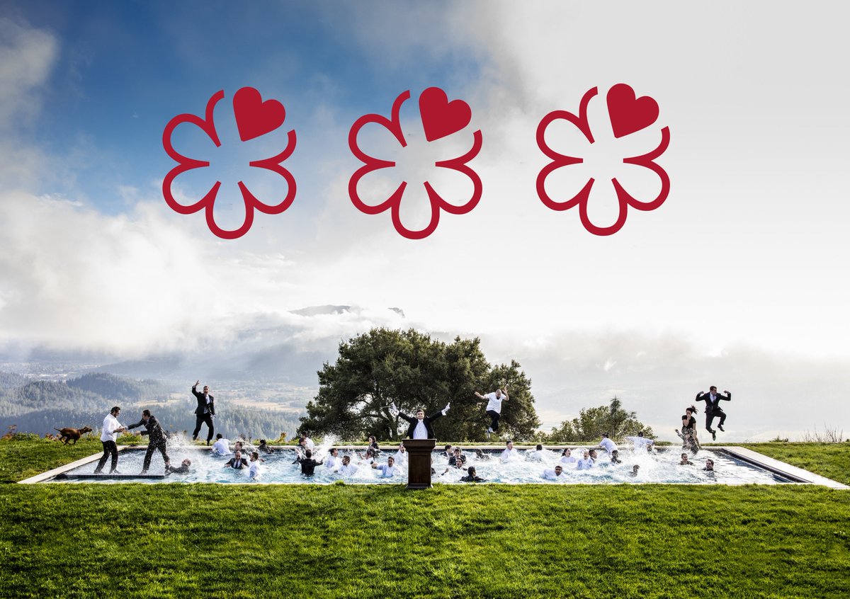 Meadowoodnews's tweet photo. We are thrilled to send huge congratulations to our friends @TheRestaurantMW for retaining Three Stars from @MichelinGuideSF for the ninth consecutive year! 
⭐️ ⭐️ ⭐️ 📷: #kellypuleio https://t.co/BihXN83Cyk