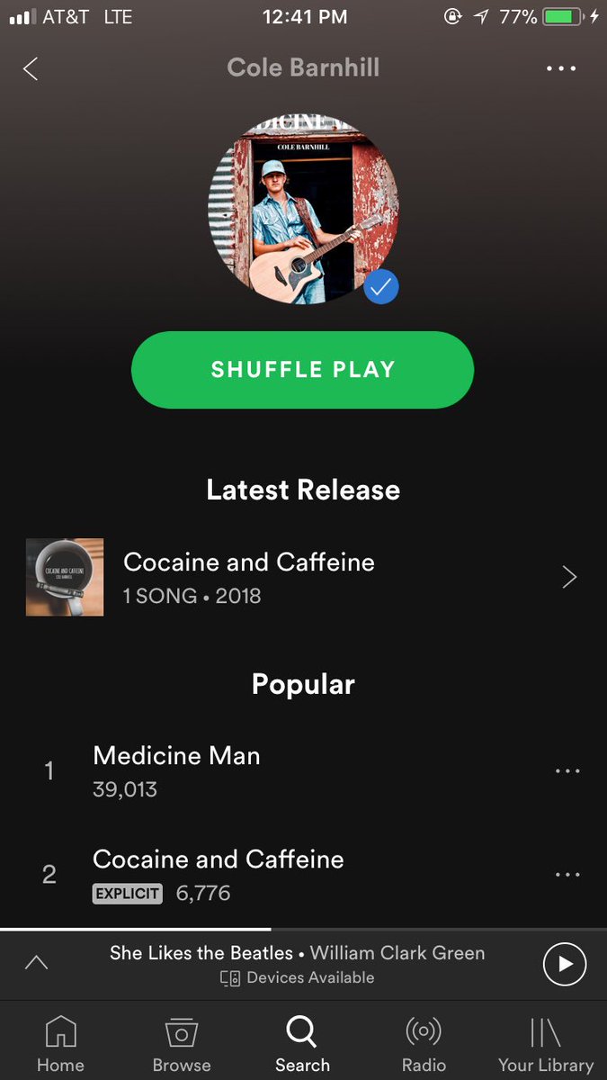 ColeBarnhill_'s tweet photo. If y’all haven’t already go check out my two new singles! Available on all music platforms! Y’all help me out and get Medicine Man to 50,000 streams by the end of December! Link in bio! https://t.co/f0akxuDTn7