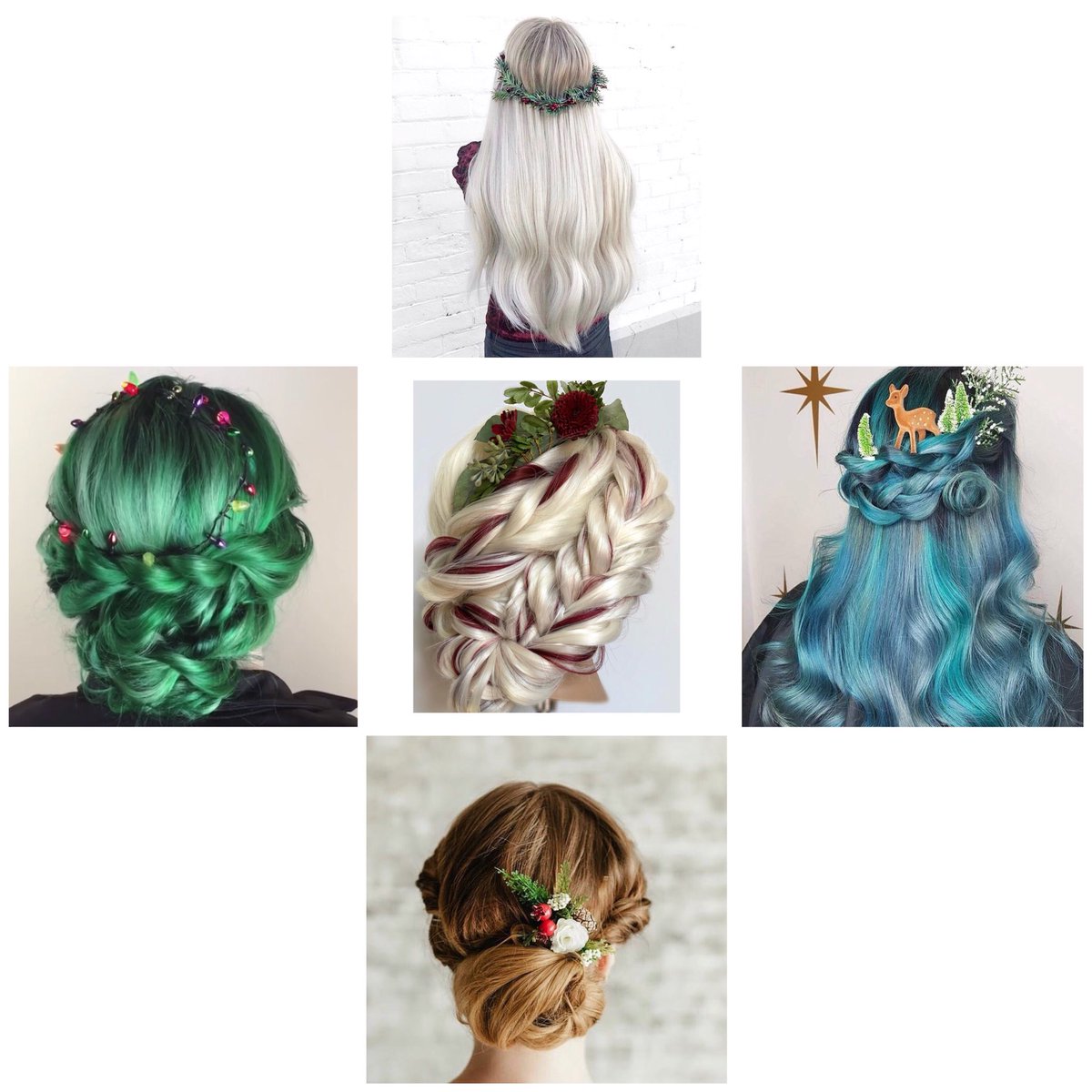 Hair_by_RF's tweet photo. Just some of our Christmas hair goals!! 🎄😍 

#christmashair #chesterhair https://t.co/C8HwZ3yfiv
