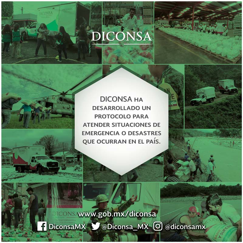 Para enfrentar contingencias por tormentas, huracanes, derrumbes o temblores, DICONSA logró una capacidad de almacenaje hasta por 390 mil toneladas de alimento #LogrosDiconsa 
bit.ly/2QoXiXe