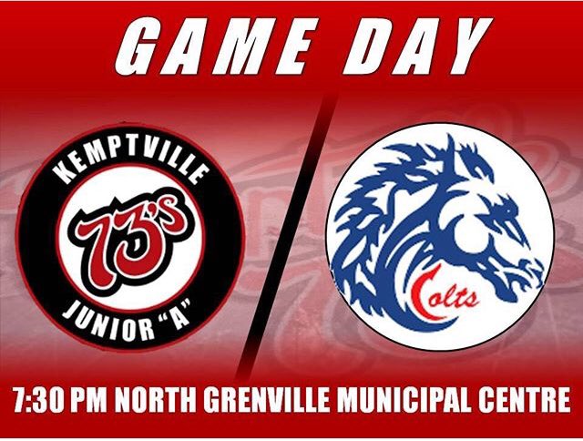 Kemptville73s's tweet photo. ‼️ Game Day ‼️
Don’t forget to bring a new unwrapped toy for our Mountain of Toy Drive for tonight’s game vs @CornwallColts https://t.co/7ORSJOWSib