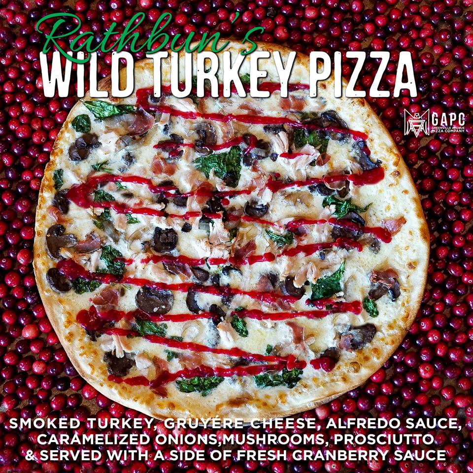 Gapco On Twitter We Partnered With Chefkentrathbun To Create This Holiday Pizza It All Starts With Alfredo Sauce Chunks Of Smoked Turkey From One90smokedmeat Then We Added Some Gruyere Cheese Caramelized Onions Spinach