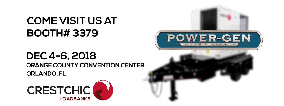 Crestchic_USA's tweet photo. Looking forward to meeting everyone at this years Powergen in Orlando! Drop by booth 3379 and see what’s new! #POWERGEN #POWEREGEN18 #LOADBANKS https://t.co/VUhxzcIbZS