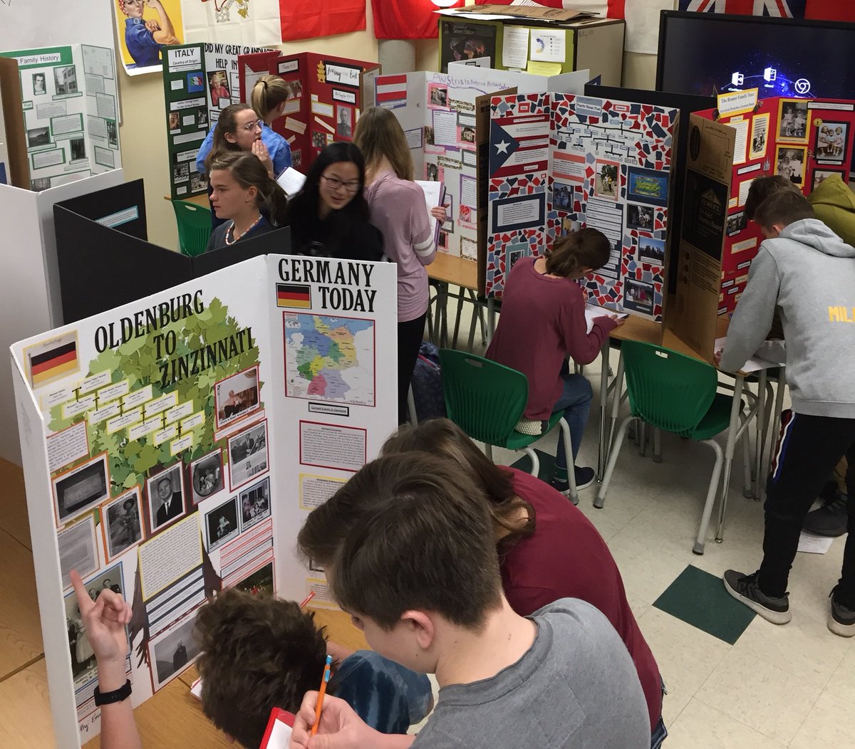 MrHellwig's tweet photo. When you can find that personal connection to parts of history, it becomes something you never want to stop learning about. Connecting Family, countries and content. #FHP2018 #teachingbeyondthedesk https://t.co/xNKlNDeeWt