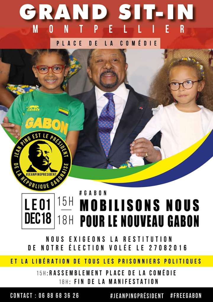 Officiel_anotho's tweet photo. Mr.@EmmanuelMacron,
#118e semaine que le #Peuple #Gabonais est #EnMarche ! contre la #DictatureCinquentenaire de la #Famillebongoondimba.
@PRJeanPing
@JustinTrudeau
@jo_leinen
@GabrielMariya
@Europarl_FR
@yjadot
@fabricearfi
@LeParisien_75
@JLMelenchon
@Place_Beauvau https://t.co/hyTnYbqIzb