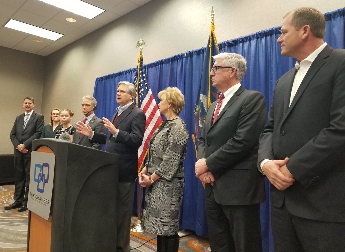 SenJohnHoeven's tweet photo. #NorthDakota is a tech entrepreneurship powerhouse & we’re committed to supporting our state’s tech innovators who are driving ND’s 3rd wave of economic growth. That’s’ why I brought @SBALinda & @uspto Dir. Iancu to #Fargo for today’s #StateofTech18 conf. https://t.co/leA31x8CEF