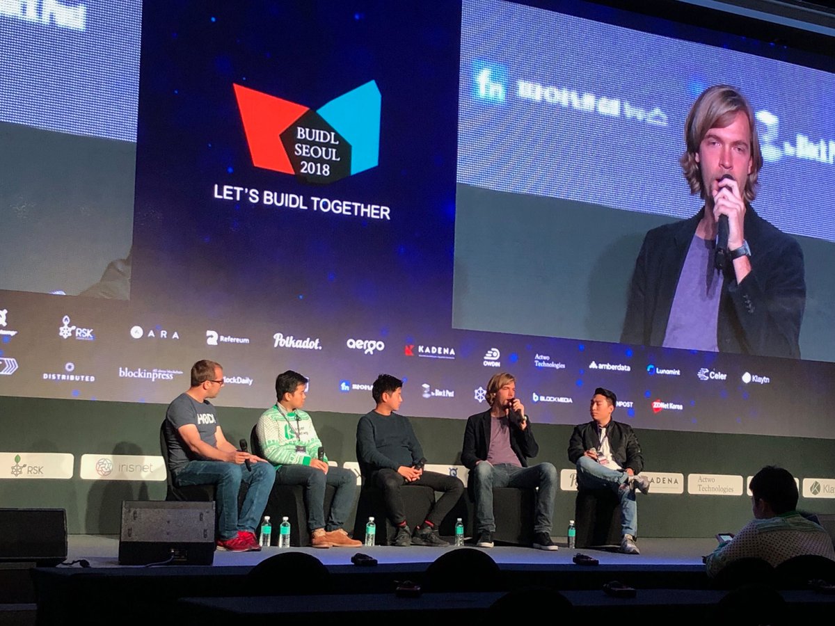 Growing the #blockchain developer community is vital to the industry. <a href="/Refereum/">Refereum</a> founder and CEO @tdj discussed the future of the dev community at #BUIDL2018 alongside <a href="/joshfraser/">Josh Fraser</a> @originprotocol, <a href="/loi_luu/">Loi Luu</a> <a href="/KyberNetwork/">Kyber Network</a>, <a href="/obnty/">Obi</a> @CryptoAge, and <a href="/ericwchung/">Eric Chung</a> <a href="/_DApperNetwork/">DApperNetwork</a>.